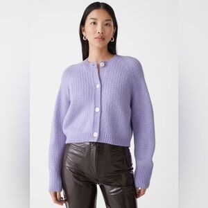 & Other Stories Lavender Cardigan